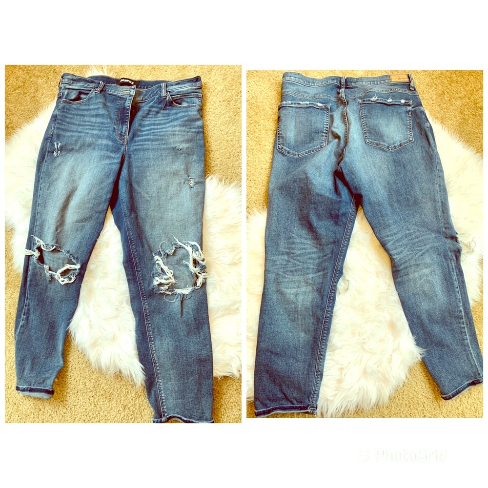 High waist boyfriend jeans 💙